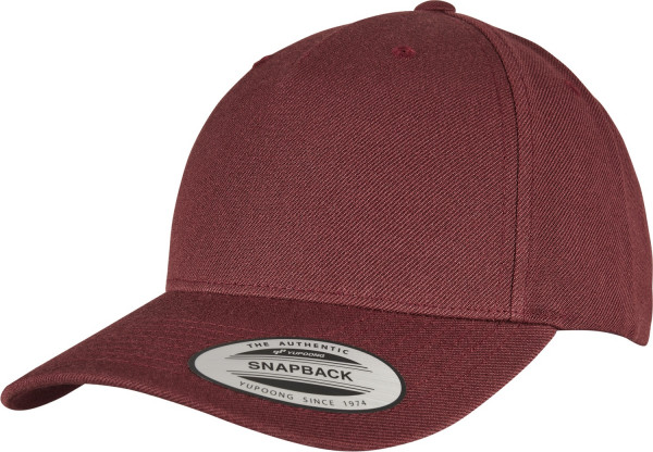 Flexfit Cap YP CLASSICS 5-PANEL PREMIUM CURVED VISOR SNAPBACK CAP Maroon