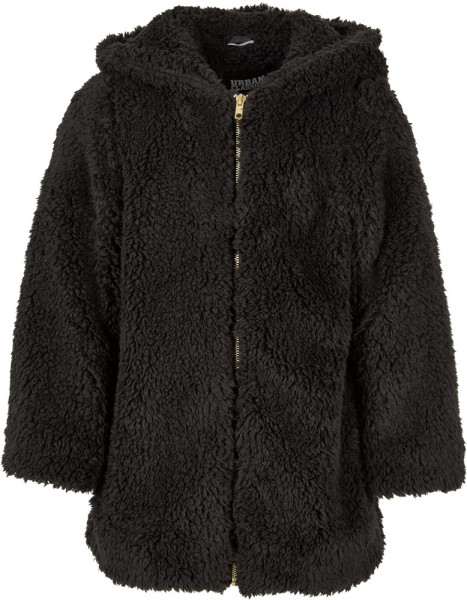 Urban Classics Mädchen Jacke Girls Sherpa Jacket Black