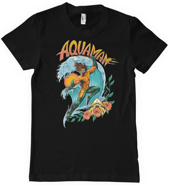 Aquaman T Shirt Surf Style T Shirt WB 1 AQLK001 DTF869 T Shirts Tops Filme Serien Fanartikel kustom kult