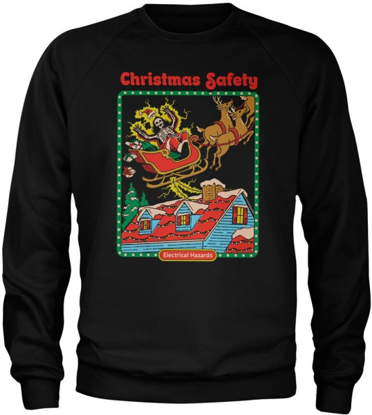 Steven Rhodes Christmas Safety Sweatshirt Black