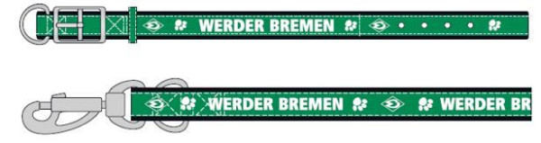 SV Werder Bremen Hundehalsband WB, klein Fussball