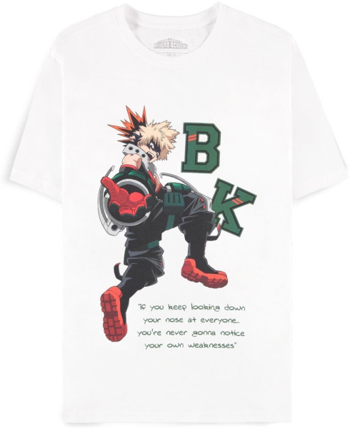 My Hero Academia - White Bakugo Quote - Men's Short Sleeved T-Shirt White