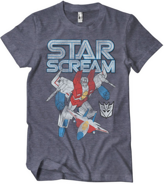 Transformers Starscream Washed T-Shirt Navy/Heather