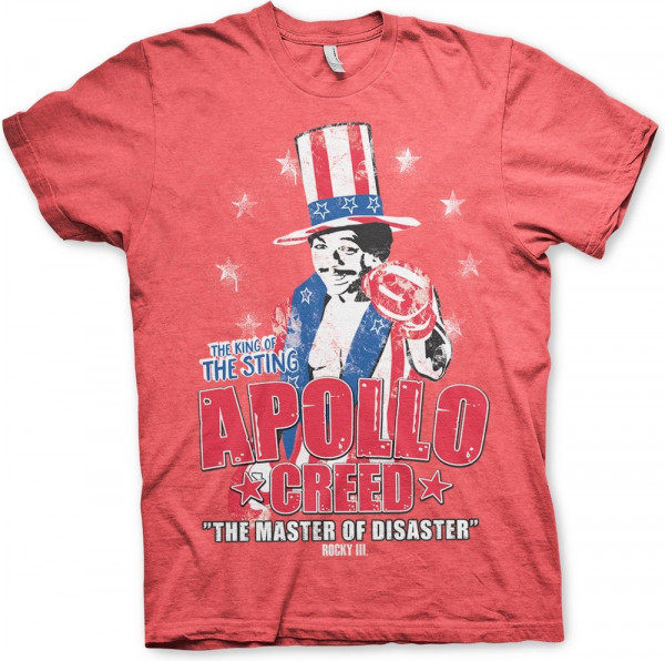 Rocky Apollo Creed T-Shirt Red-Heather