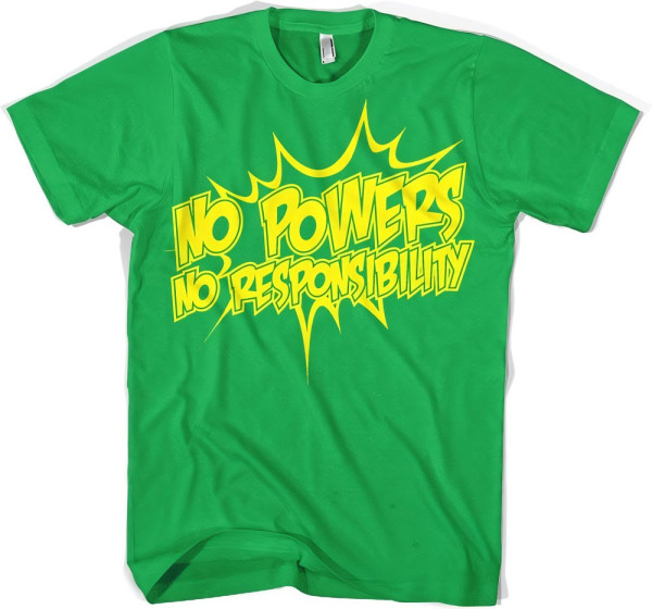 Hybris No Powers No Responsibility T-Shirt Green