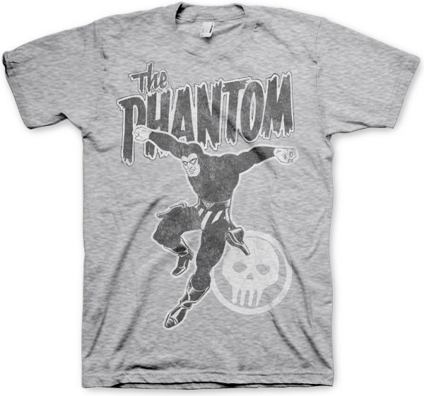 The Phantom Jump Distressed T-Shirt Heather-Grey