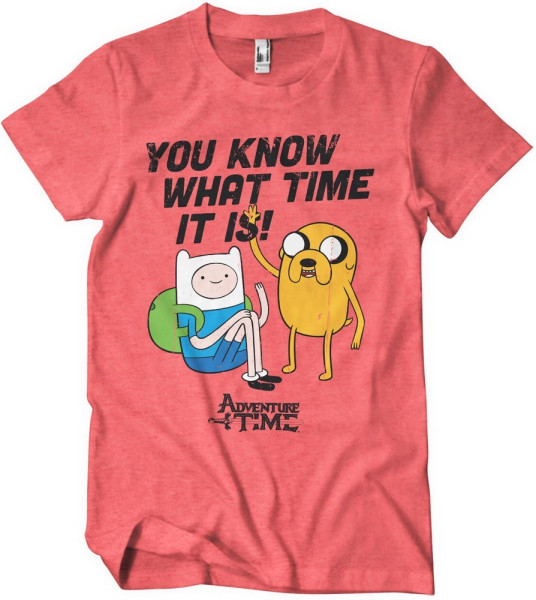 It'S Adventure Time T-Shirt Red/Heather