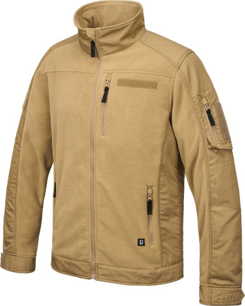 Brandit Men Jacke Fleecejacket Ripstop Camel