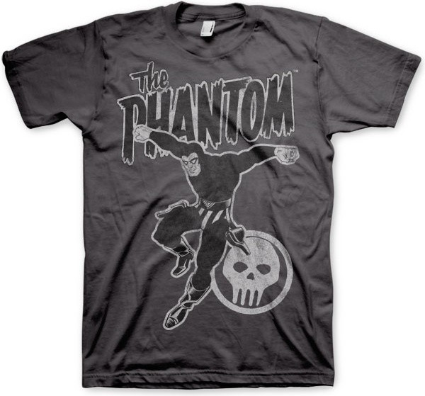 The Phantom Jump Distressed T-Shirt Dark-Grey