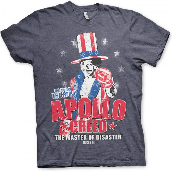 Rocky Apollo Creed T-Shirt Navy-Heather