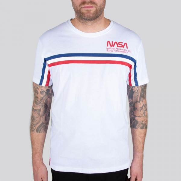 Alpha Industries T-Shirt NASA ISS T White