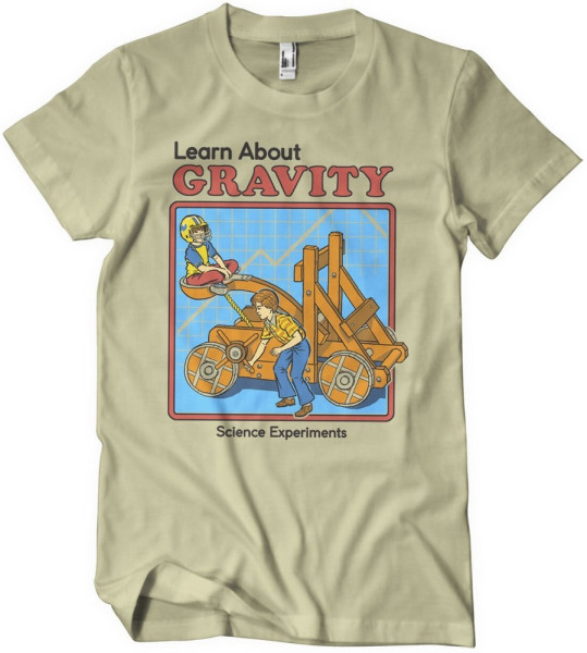 Steven Rhodes Learn About Gravity T-Shirt Khaki