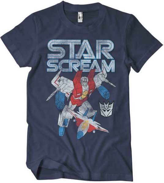 Transformers Starscream Washed T-Shirt Navy