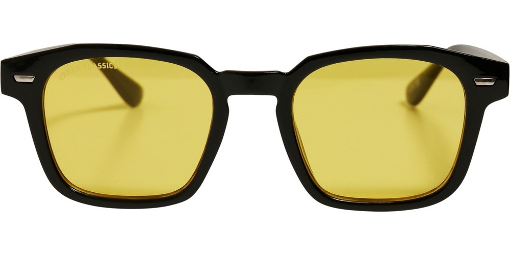 Urban Classics Sonnenbrille Sunglasses Maui | Black/Yellow Accessoires | | With Case Men Lifestyle