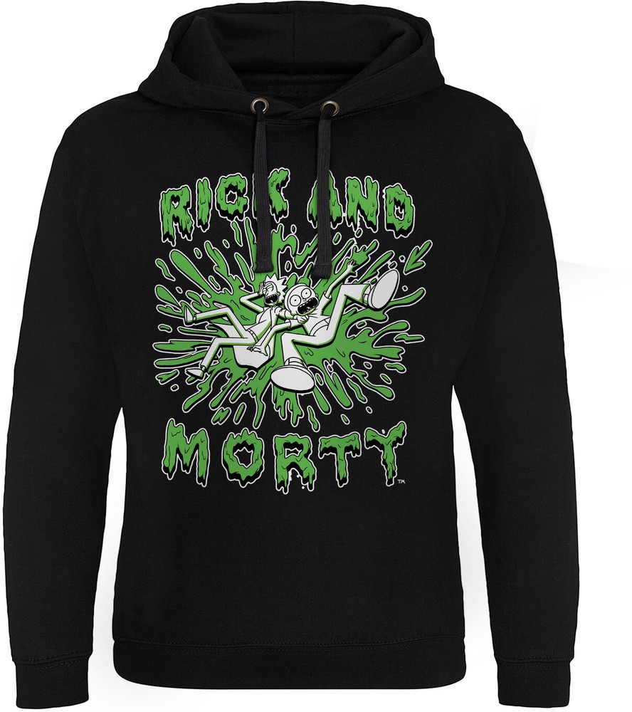 Black rick and morty hoodie online