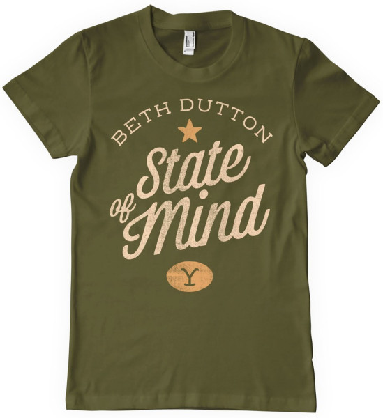 Yellowstone Beth Dutton State Of Mind T-Shirt Olive
