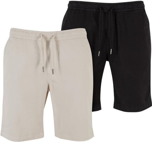 Urban Classics Stretch Twill Joggshorts 2-Pack TB1609A