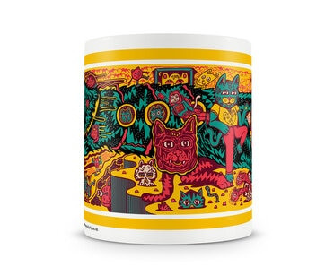 Acid Killer Kaffeebecher Cat Planet Coffee Mug DTR-30-KA301