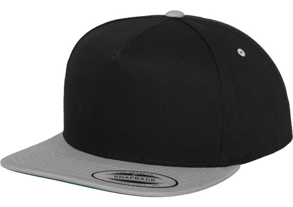 Flexfit Cap Classic 5 Panel Snapback Black/Silver