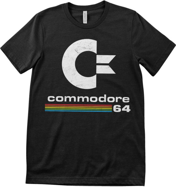 COMMODORE/C64 T-Shirt Commodore 64 Washed Logo T-Shirt LN-1-COM003-H72-8