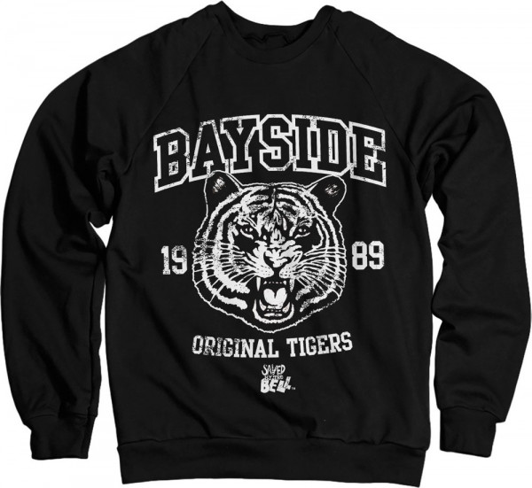 Saved By The Bell Bayside 1989 Original Tigers Sweatshirt Black