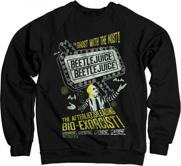 Beetlejuice The Afterlife's Leading Bio-Exorcist Sweatshirt Black