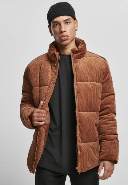 Urban Classics Jacke Boxy Corduroy Puffer Jacket Toffee