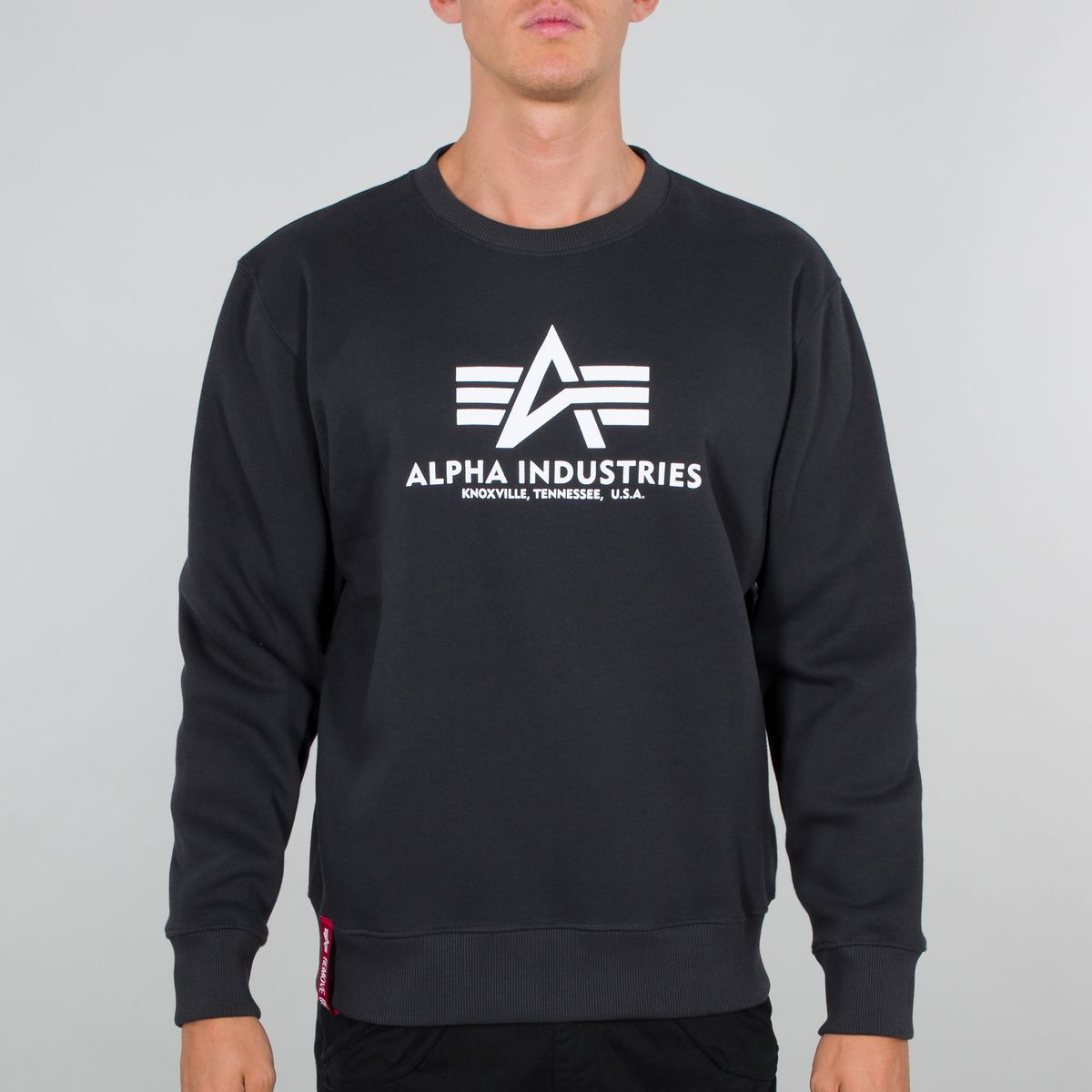 Alpha Industries Basic Sweater | Herren Lifestyle | Sweatshirts Sweatshirts Iron Hoodies Hoodies / | Grey 