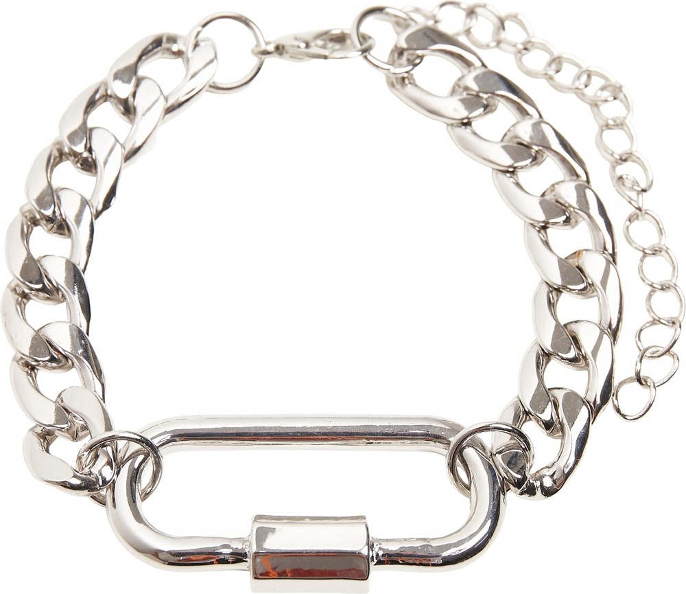 Urban Classics Silver | Lifestyle Bracelet Fastener | Accessoires | Herren