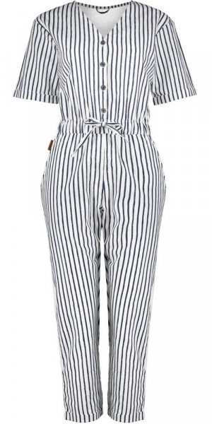 Alife & Kickin Damen Overall JellaAK Jumpsuit White