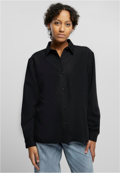 Urban Classics Damen Ladies Oversized Twill Shirt TB6071