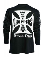 WCC West Coast Choppers Longsleeve Original Cross Black