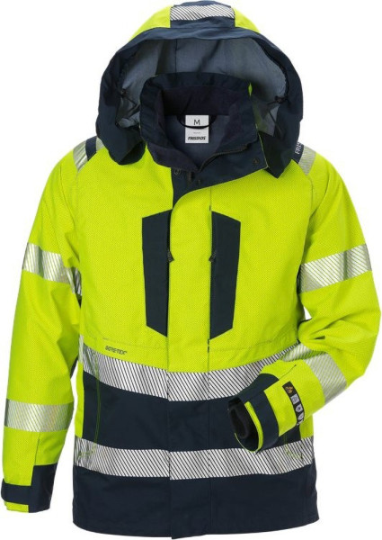 Fristads Flamestat High Vis GORE-TEX PYRAD® Jacke Kl.3 4095 GXE Warnschutz-Gelb/Marine