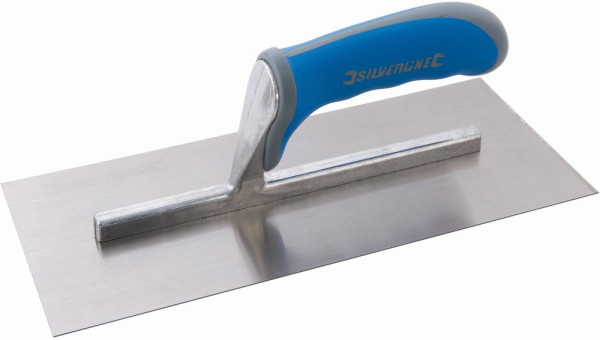 Silverline Maurer-Zubehör Glättekelle mit Weichgriff 280 x 120 mm