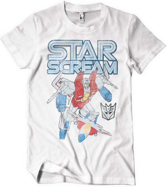 Transformers Starscream Washed T-Shirt White