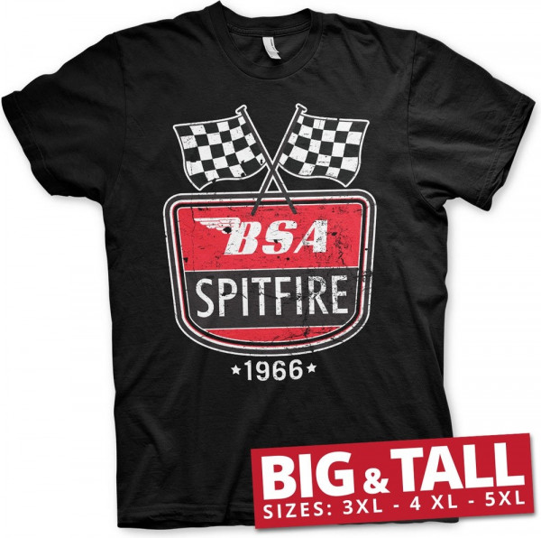 BSA Spitfire 1966 Big & Tall T-Shirt Black