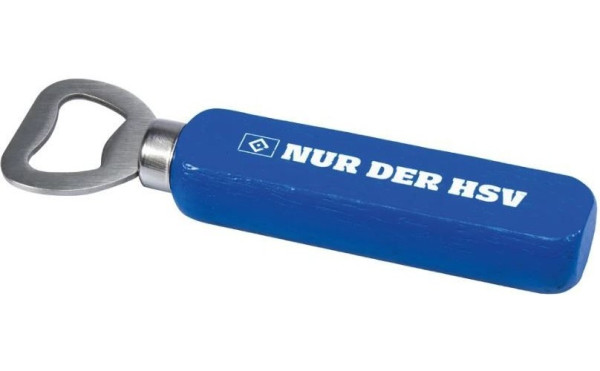 Hamburger SV HSV Flaschenöffner Holz Fußball Blau/Weiß