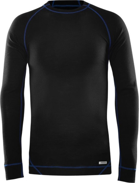 Fristads Longsleeve T-Shirt Merino Langarm 7517 MW Schwarz