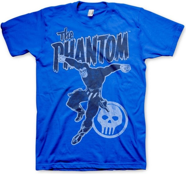 The Phantom Jump Distressed T-Shirt Blue