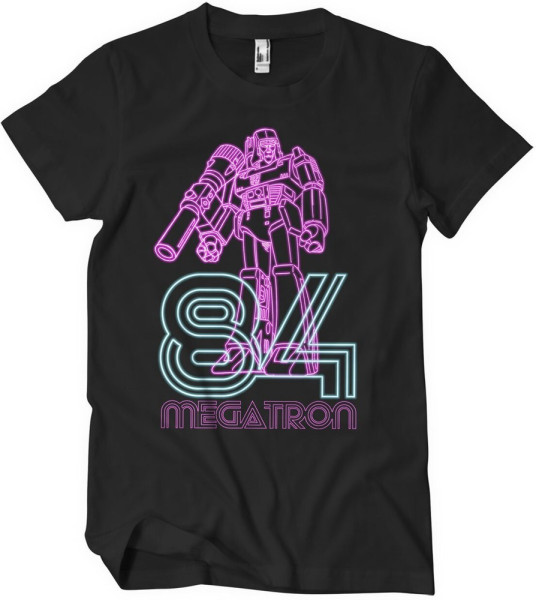 Transformers Megatron 84 Neon T-Shirt Black