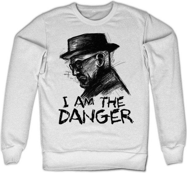 Breaking Bad I Am The Danger Sweatshirt White