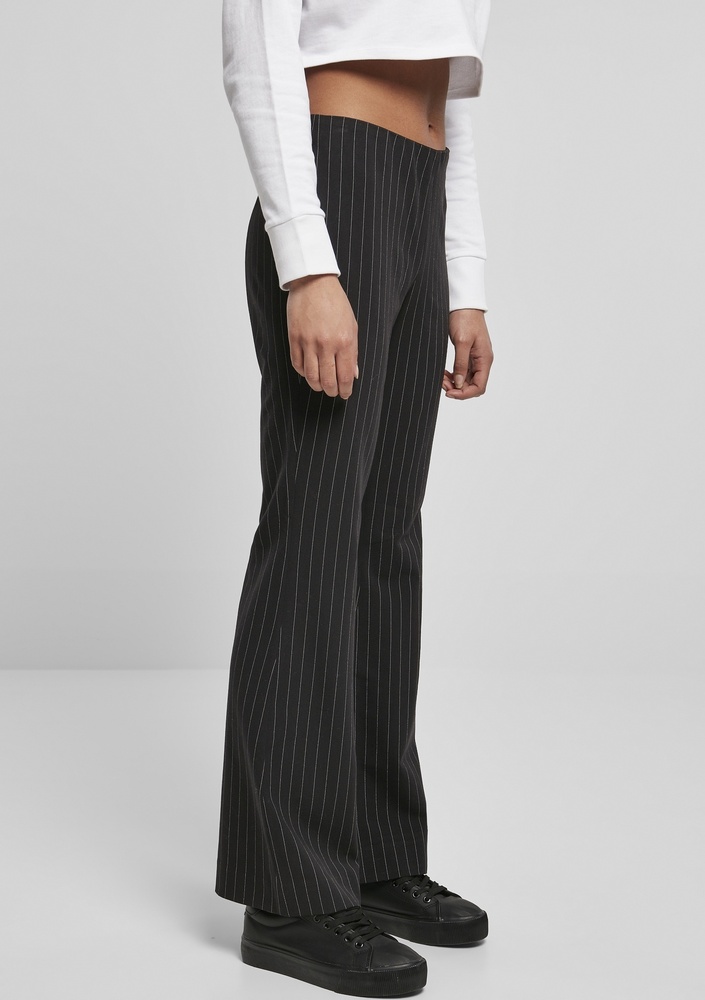 Hose | Black/White Ladies Pants Flared Stripe Lifestyle | Classics Damen Pin Urban Pants Women |