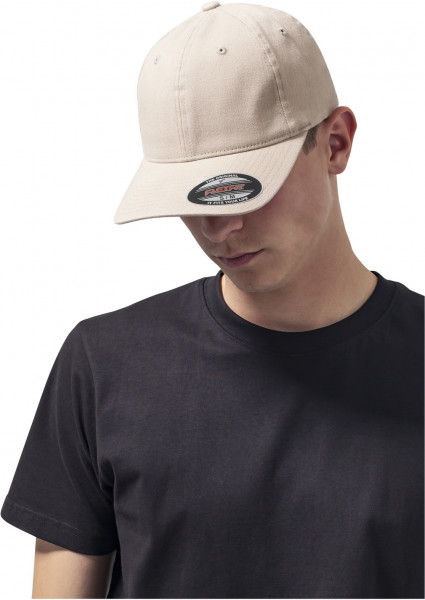 Flexfit Cap Garment Washed Cotton Dad Hat Khaki