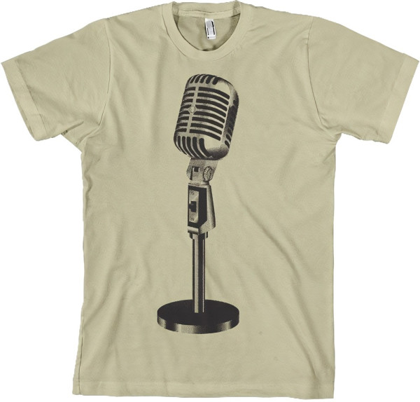 Hybris Oldschool Microphone Tee T-Shirt Khaki