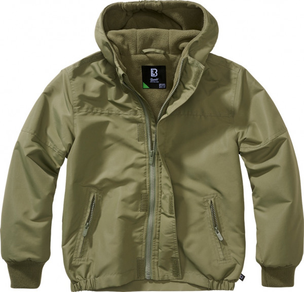 Brandit Kinder Jacke Kids Windbreaker Frontzip Olive