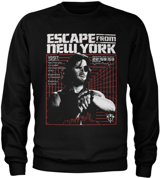 Escape From N.Y. 1997 Sweatshirt Black