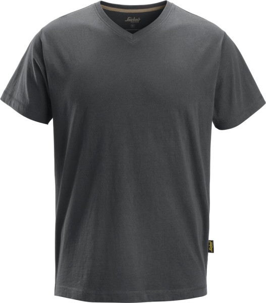 Snickers Arbeitsshirt V-Neck T-Shirt Stahlgrau