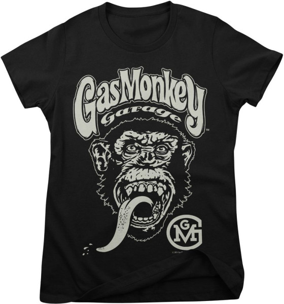 Gas Monkey Garage T-Shirt Big Brand Logo Girly Tee GMG-5-GMG028-H96-9