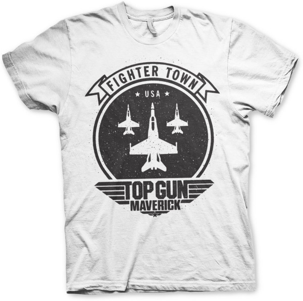 Top Gun Maverick Fighter Town T-Shirt White