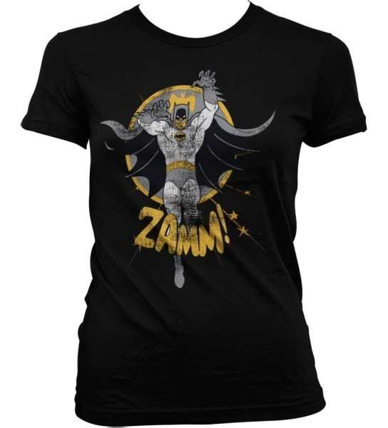 Batman Zamm! Girly T-Shirt Damen Black